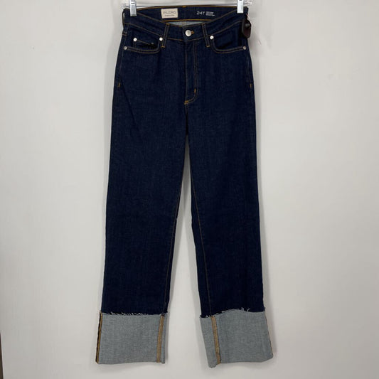 Pilcro Cuffed Boot Cut Jeans