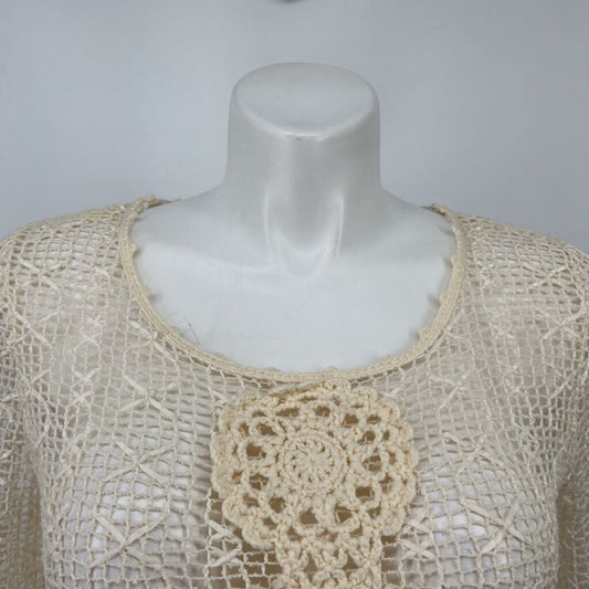 Lisa International Crochet Pullover