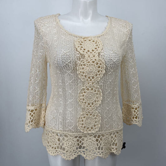 Lisa International Crochet Pullover