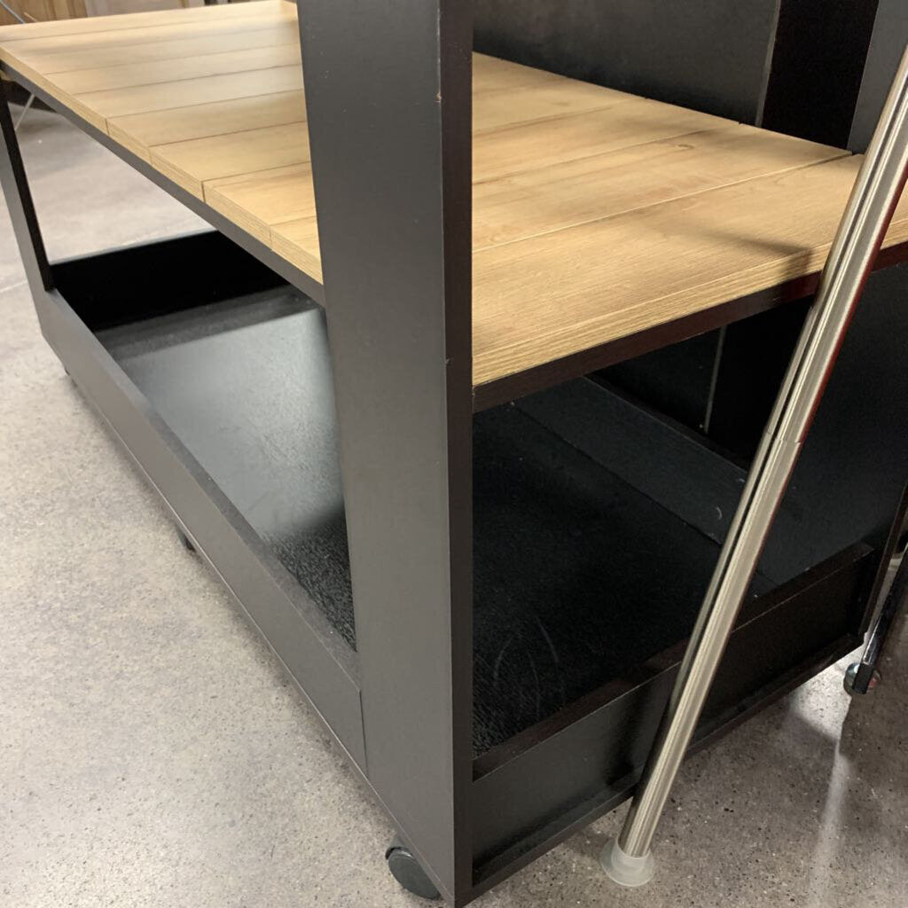 Rolling Island Cart w Drawers AS IS