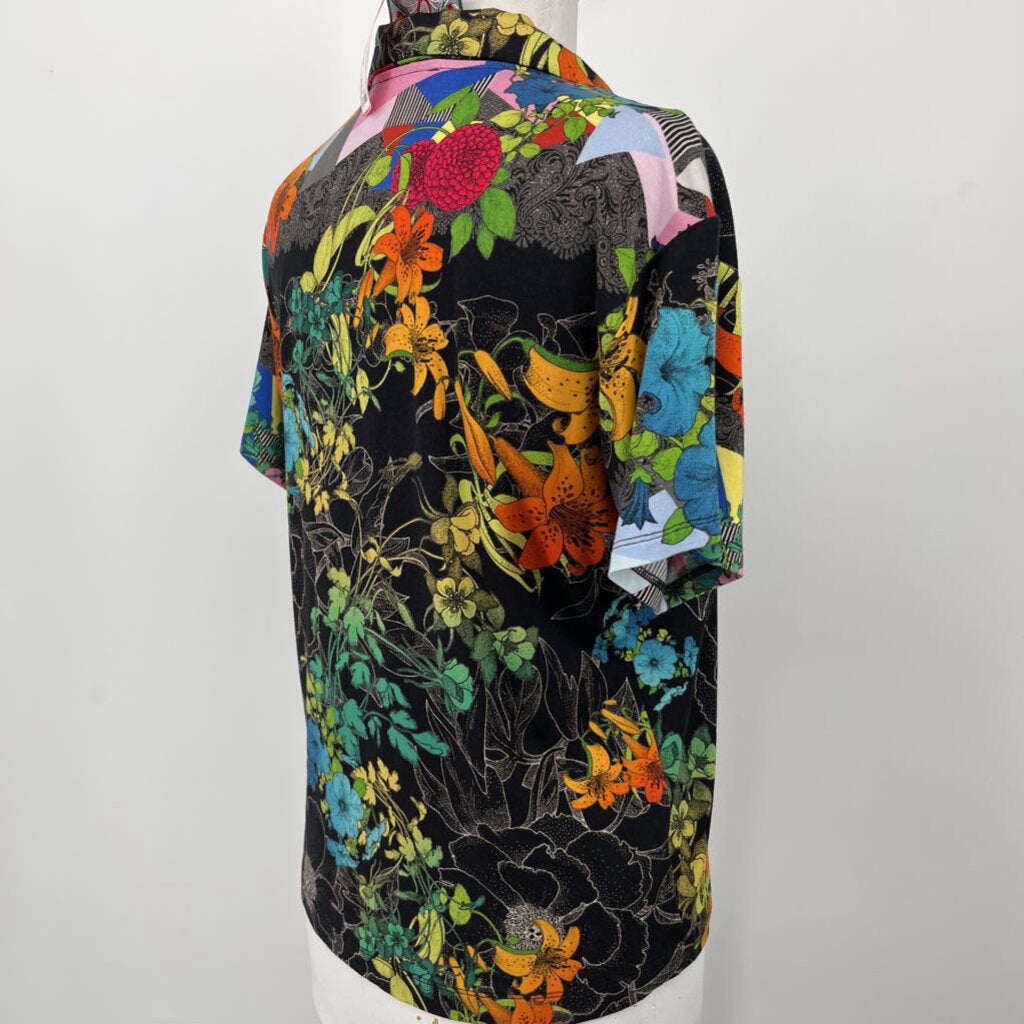 Johnny Was Floral S/s Polo
