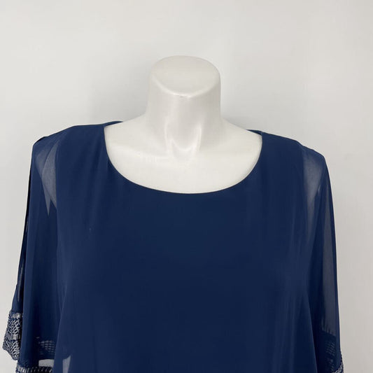 SLNY Open Shoulder Dress