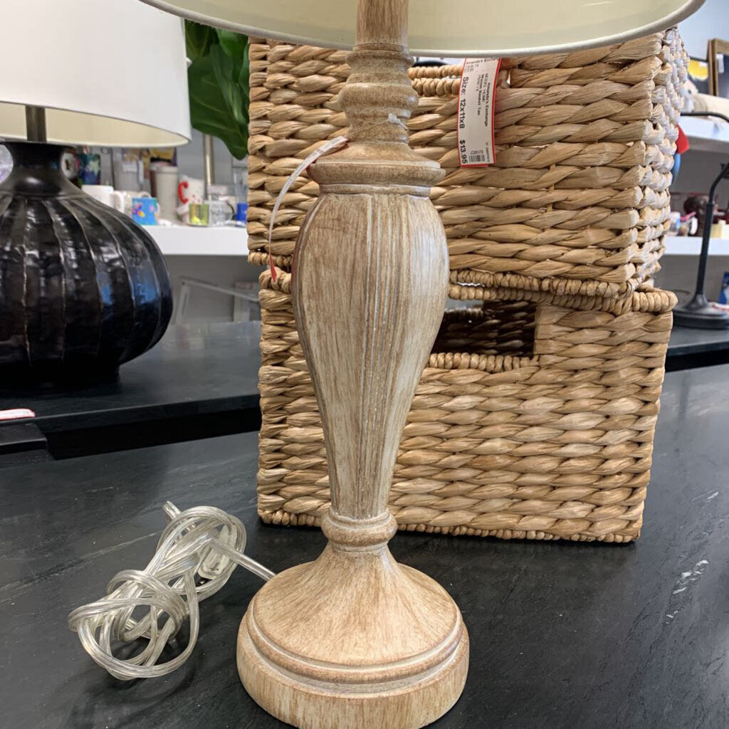 Wood Look Base Lamp