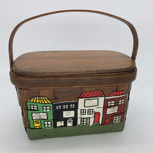 VTG Handpainted Basket