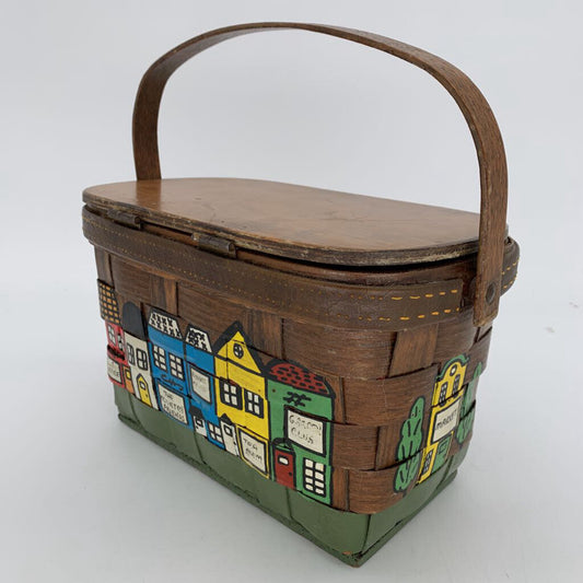 VTG Handpainted Basket