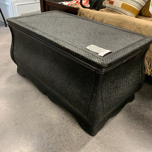 Wicker Storage Bench