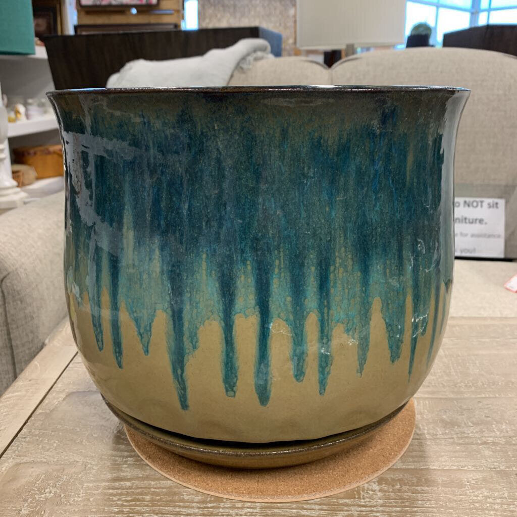Glazed Flower Pot