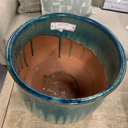 Glazed Flower Pot