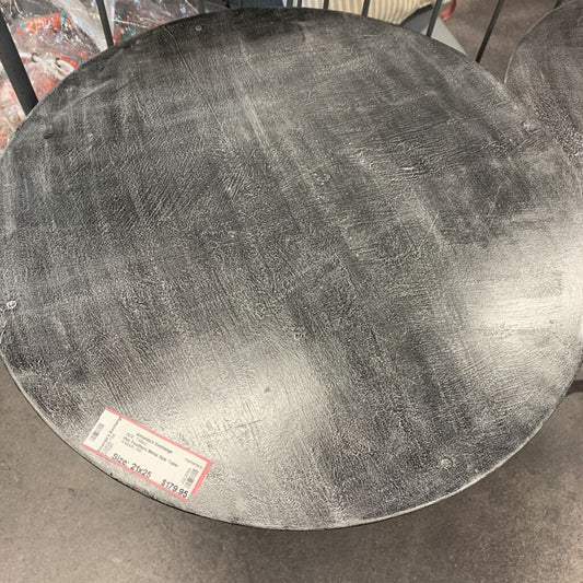 Hen Feathers Metal Side Table