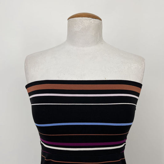 WHBM Strapless Stripe Maxi Dress