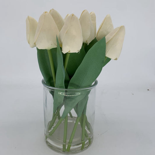 Faux Tulips in Vase