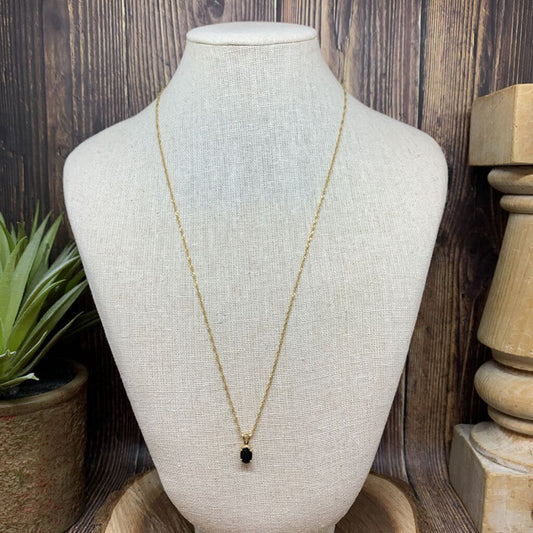 14k Gem Pendant Necklace
