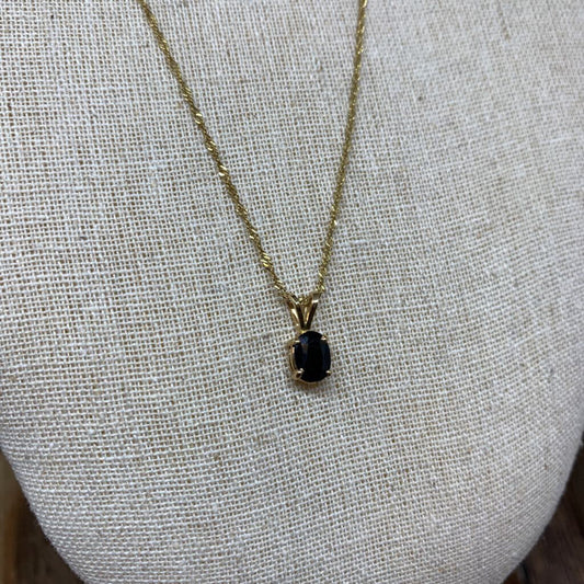 14k Gem Pendant Necklace