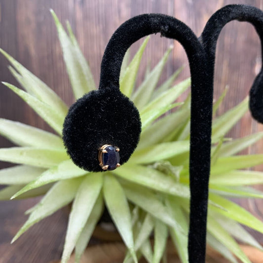 14k Gem Stud Earrings