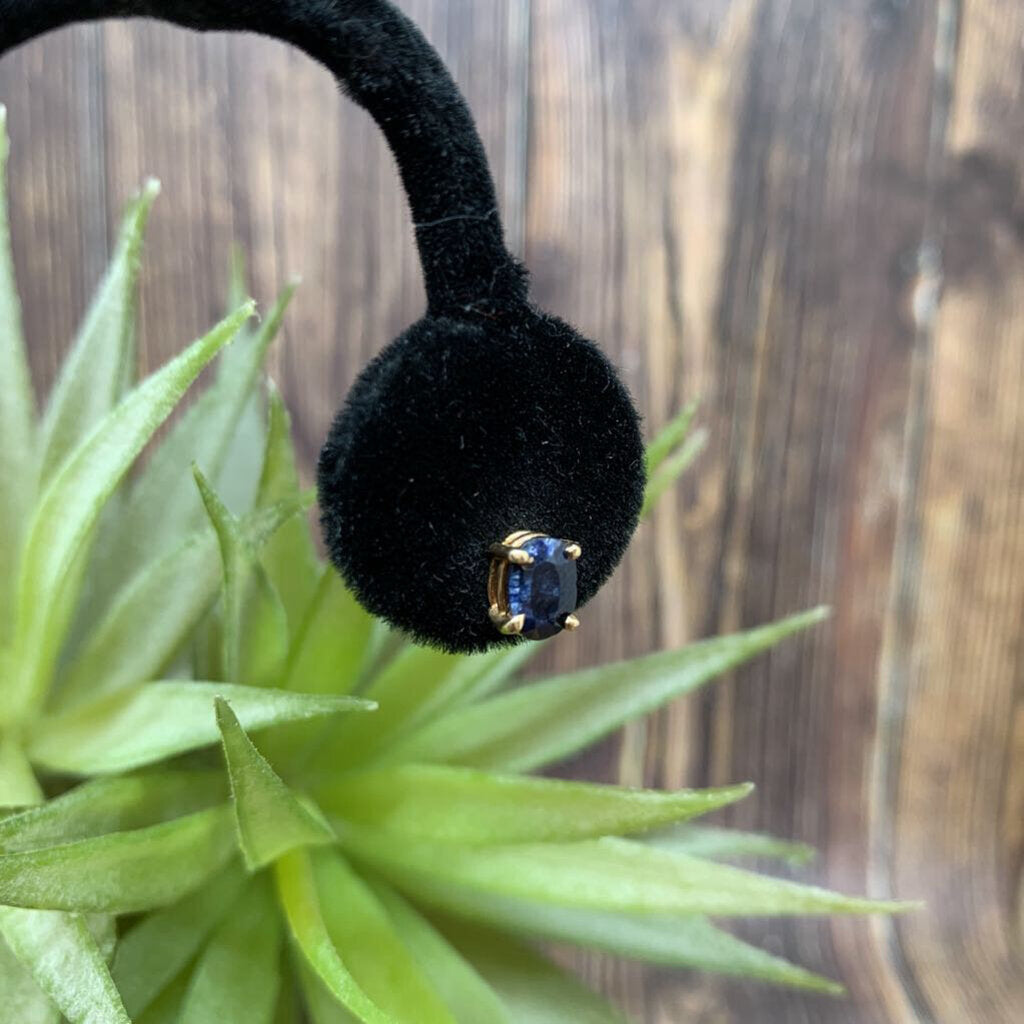 14k Gem Stud Earrings