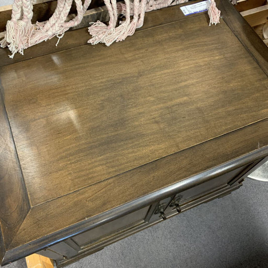 Wood Record Cabinet
