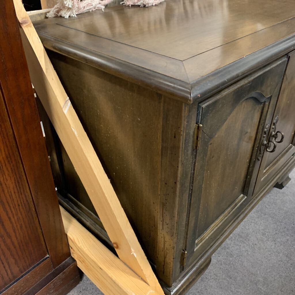 Wood Record Cabinet