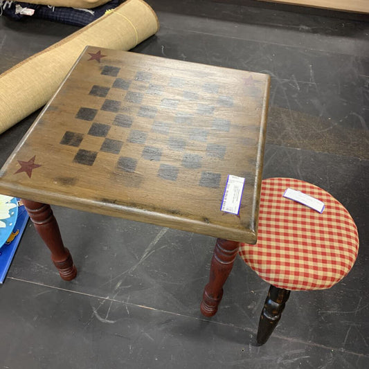Child Game Table with Stool