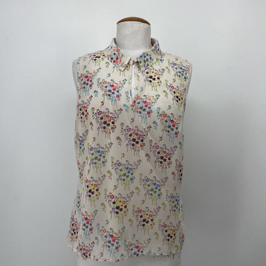 Cabi Sleeveless Floral Shirt