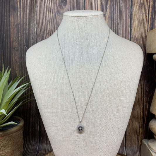 Sterling and Diamonds Necklace