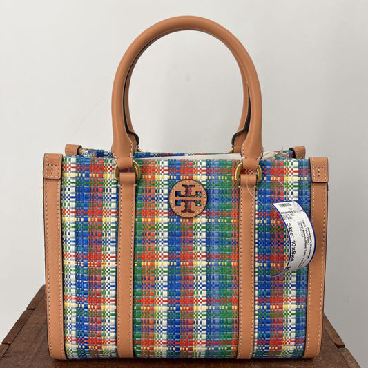 Tory Burch Plaid Tote