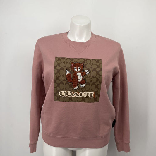 Coach Signature Kitten Crew Sweatshirt
