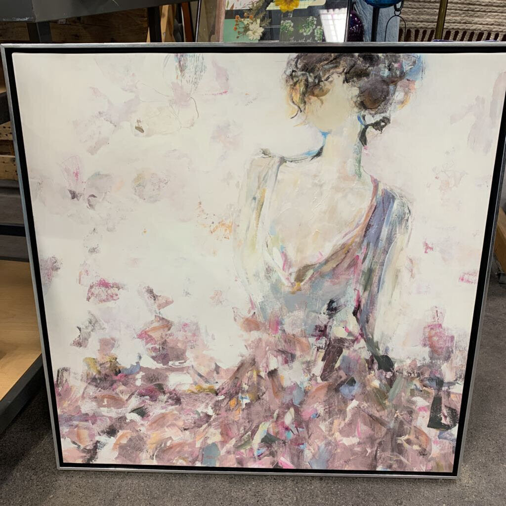 Textured Framed Canvas Art