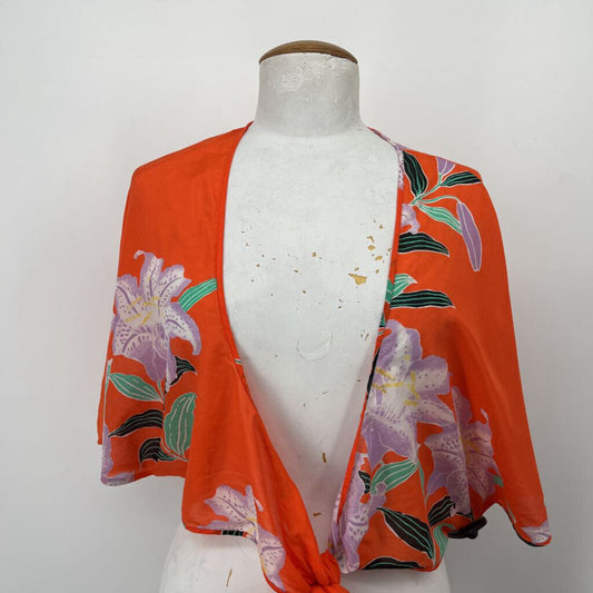 DFV S/s Floral Cropped Shirt
