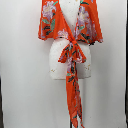 DFV S/s Floral Cropped Shirt