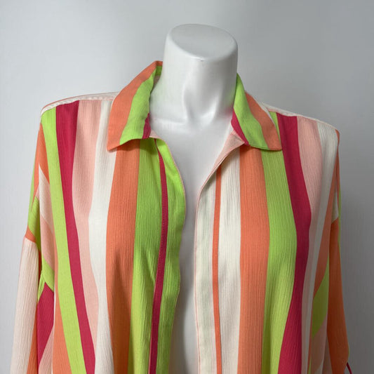 Torrid Open Stripe Shirt