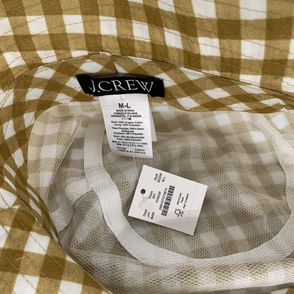 J Crew Bucket Hat Plaid