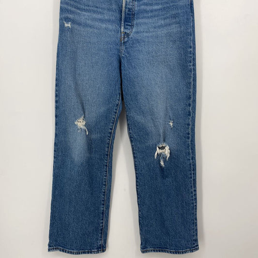Levis Straight Ankle Jeans