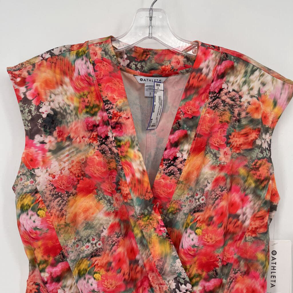 Athleta S/s Floral Romper