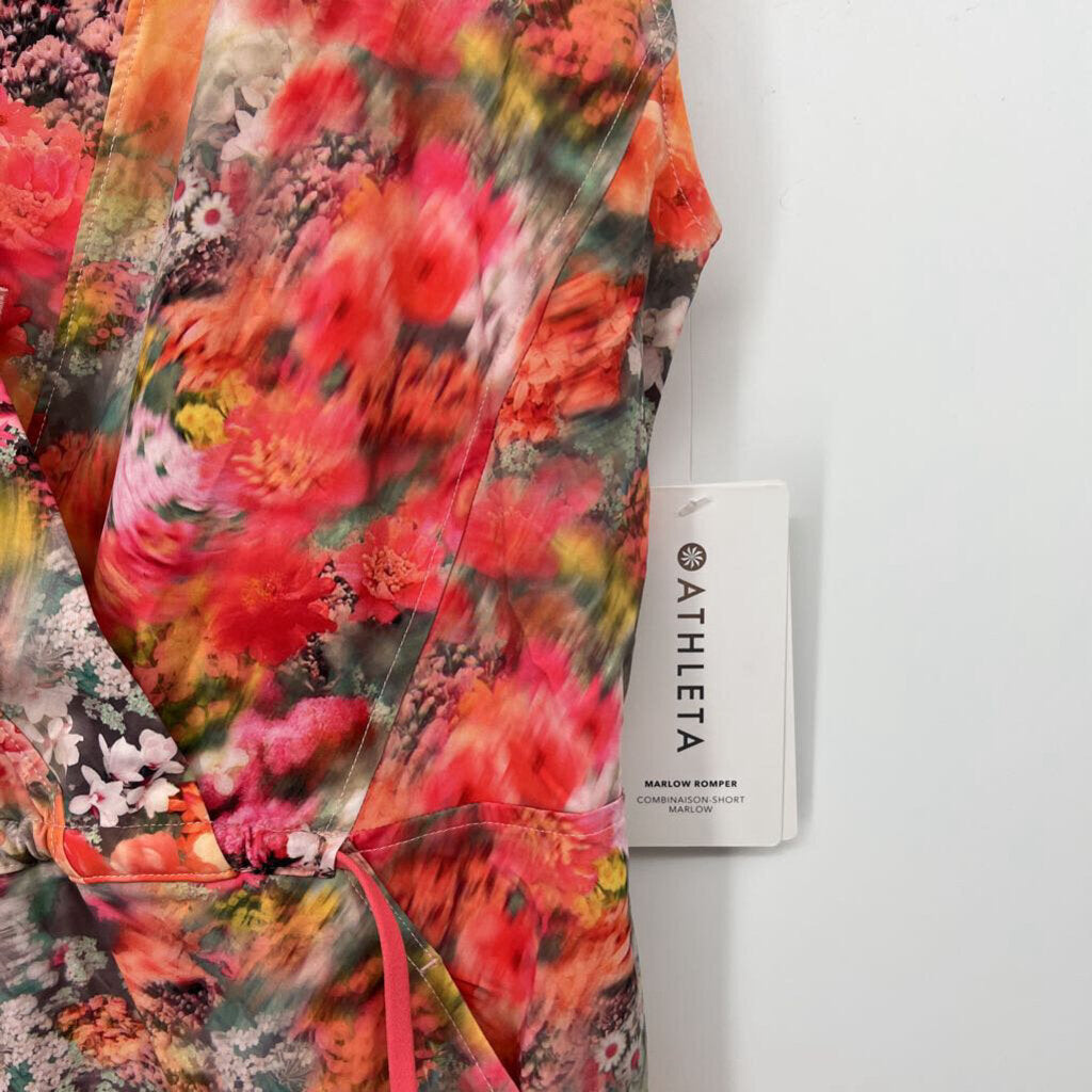 Athleta S/s Floral Romper