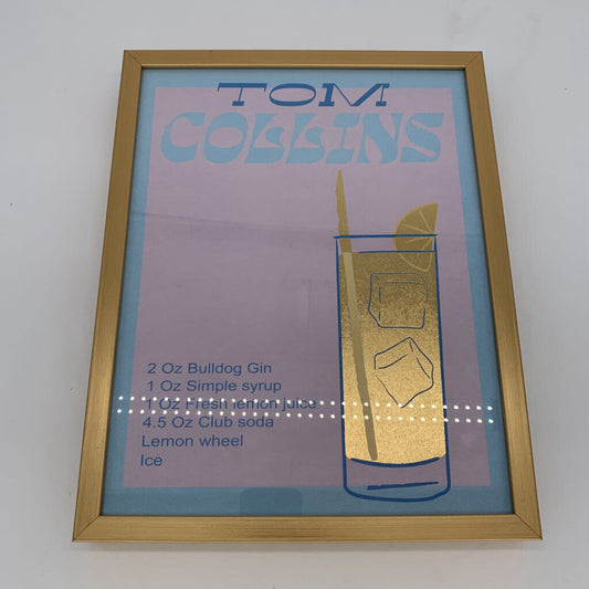Framed Tom Collins Poster