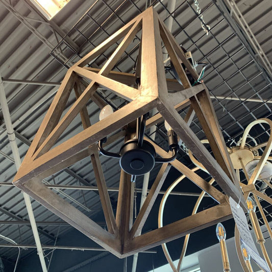 Wooden Cage Chandelier