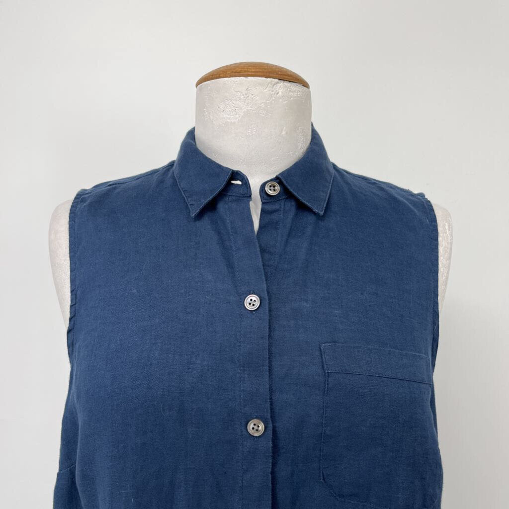 J. Jill Sleeveless Linen Shirt