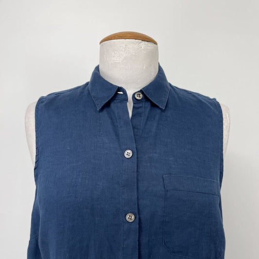 J. Jill Sleeveless Linen Shirt