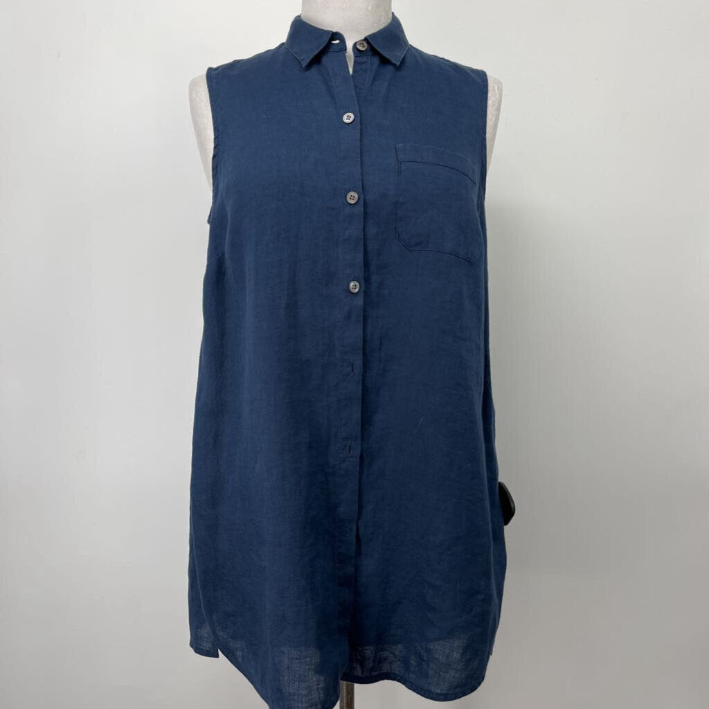 J. Jill Sleeveless Linen Shirt