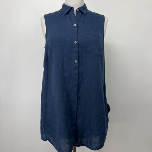 J. Jill Sleeveless Linen Shirt
