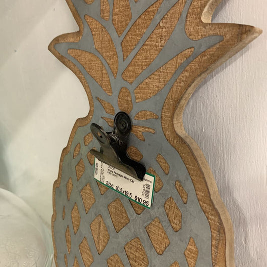 Wood Pineapple Memo Clip