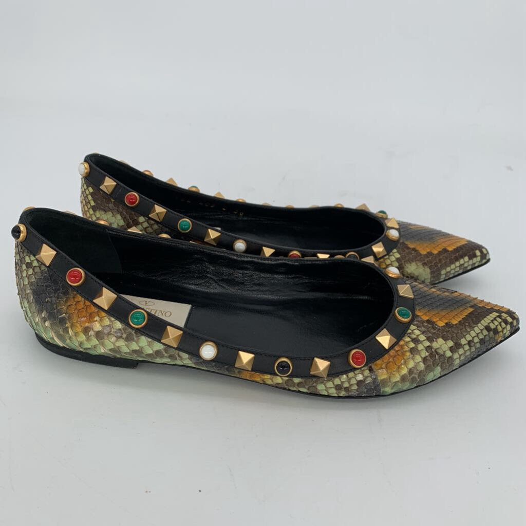 Valentino Snake Flats