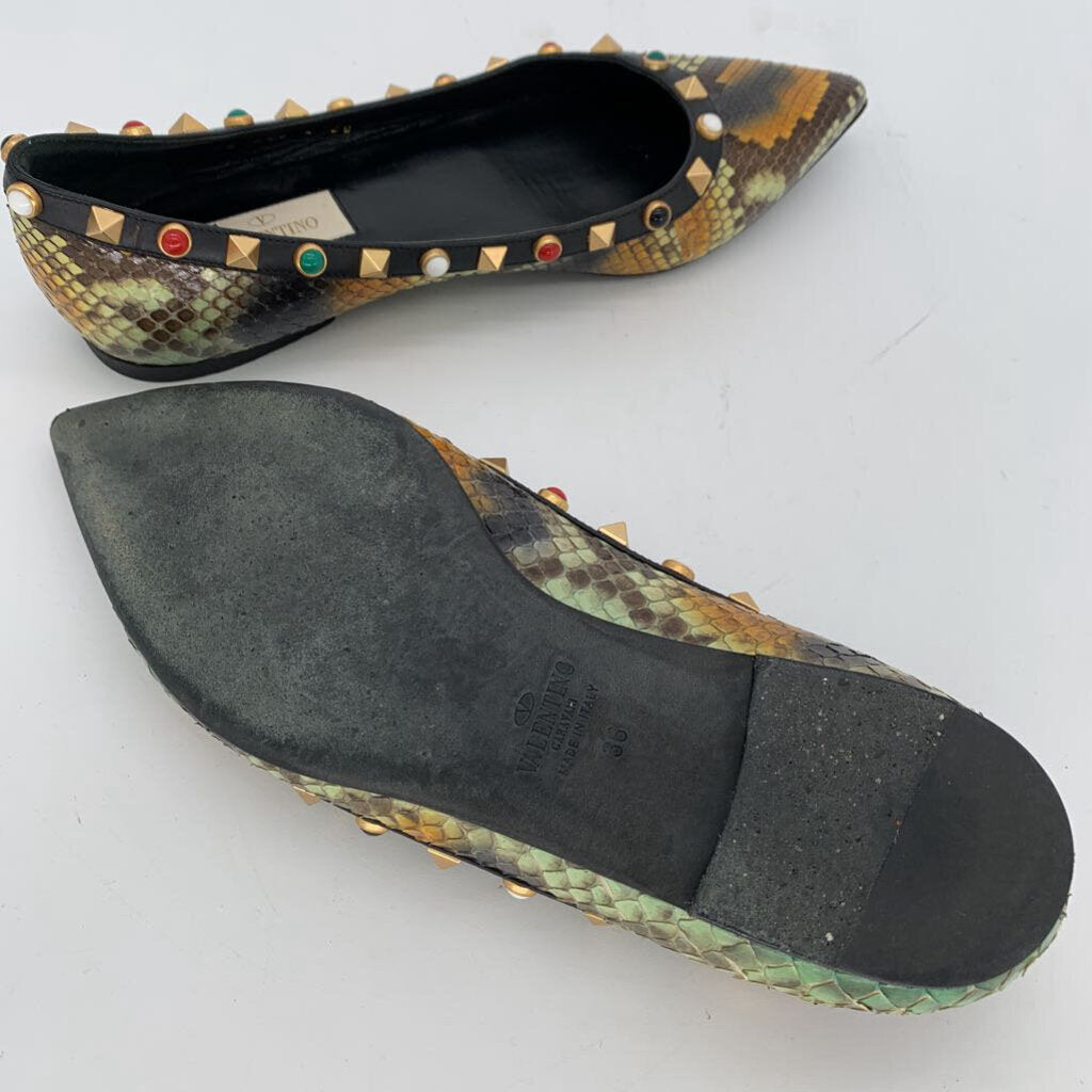 Valentino Snake Flats
