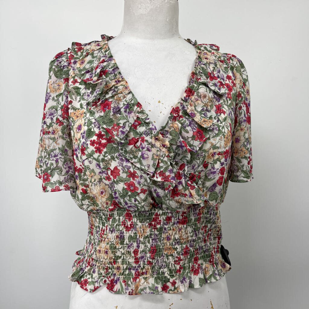 Astr the Label S/s Floral Shirt
