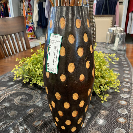 Dimpled Vase w/Sticks