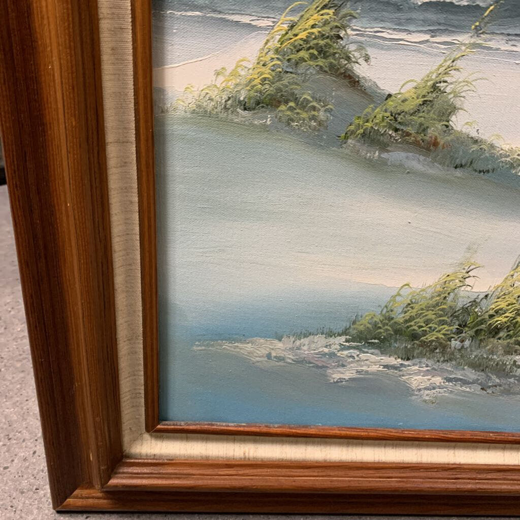 Framed Sand Dunes Painting