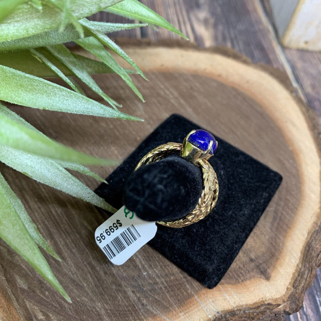 14kt YG Lapis Lazuli Ring