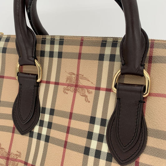 Burberry Haymarket Check Satchel