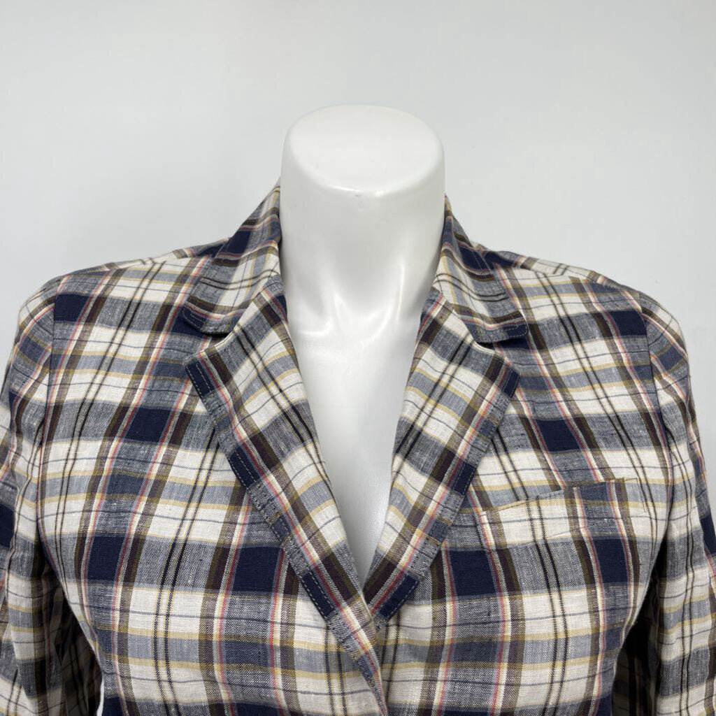 Lafayette 148 Plaid Blazer