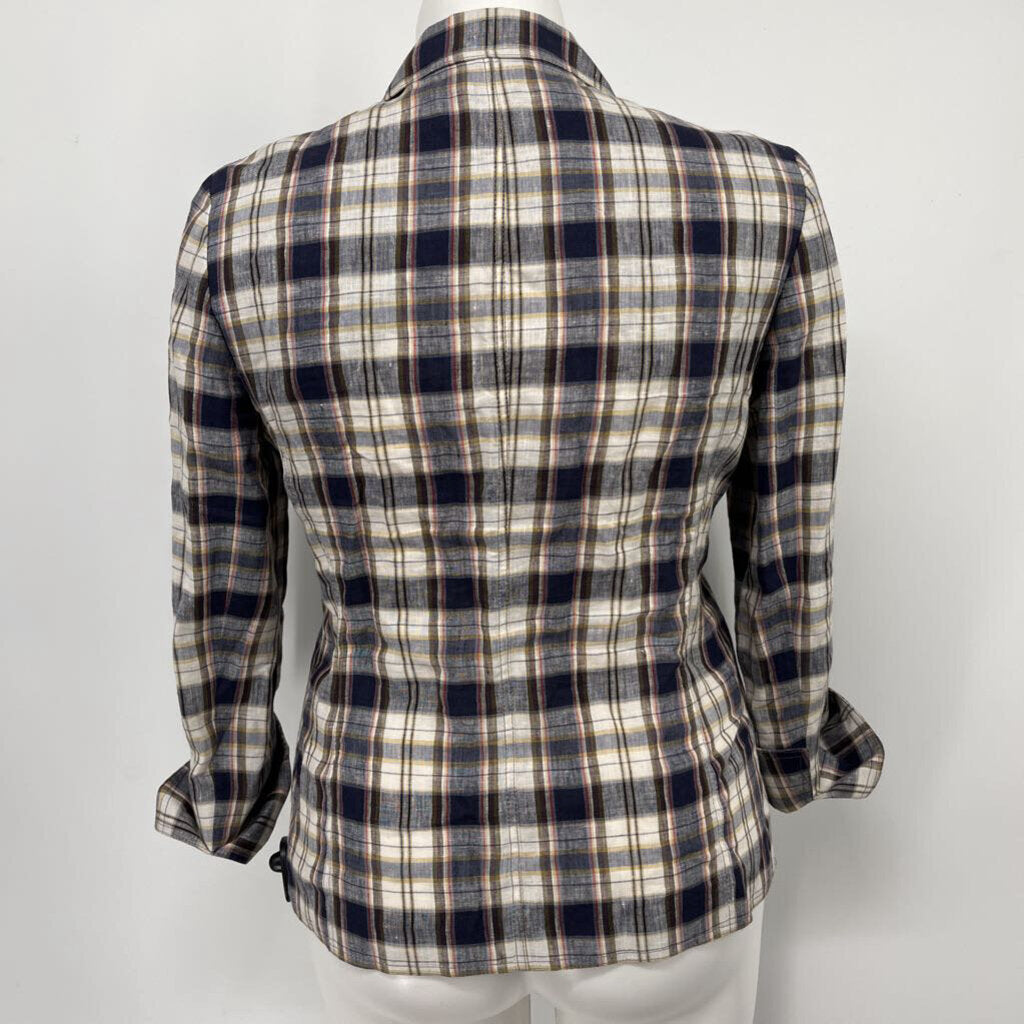 Lafayette 148 Plaid Blazer